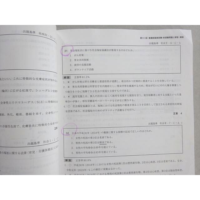 東京アカデミー 看護師国家試験 第111回 本試験問題と解答・解説 2022