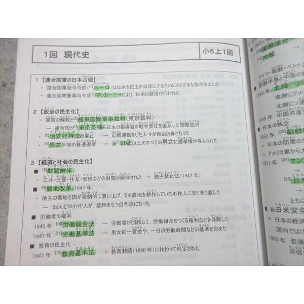 臨海セミナー 小6 算数・国語・理科・社会 テキスト/テスト集 2023