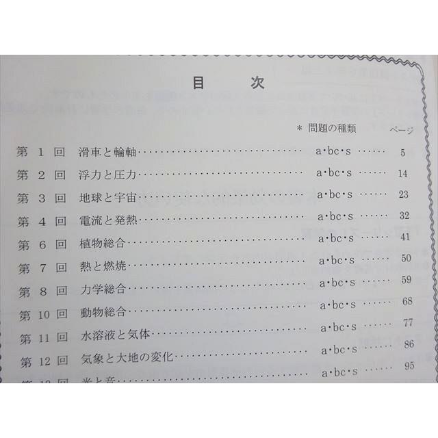 四谷大塚 予習シリーズ準拠 2019年度実施 週テスト問題集 6年上 理科