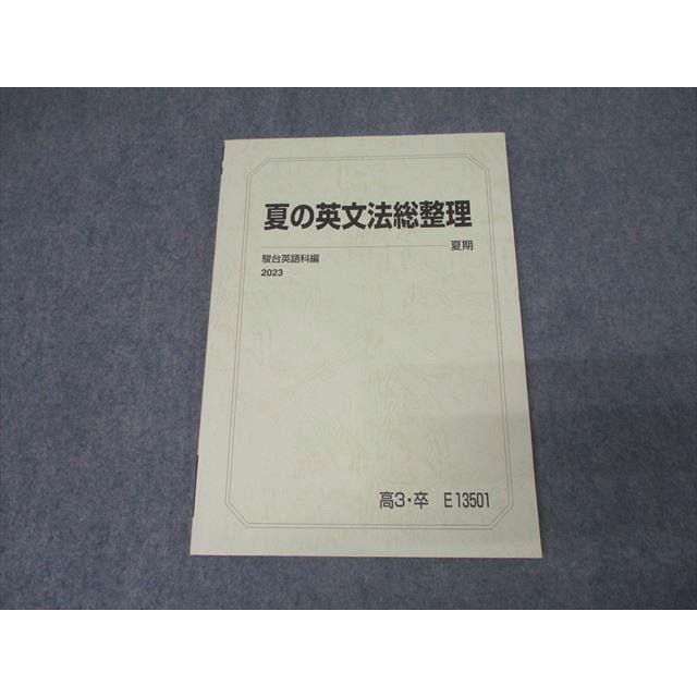 駿台 英語 夏の英文法総整理 テキスト 状態良 2023 夏期 勝田耕史