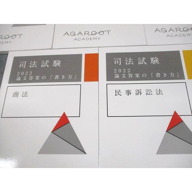本 アガルートアカデミー 司法試験 2022 論文答案の「書き方」 憲法 等