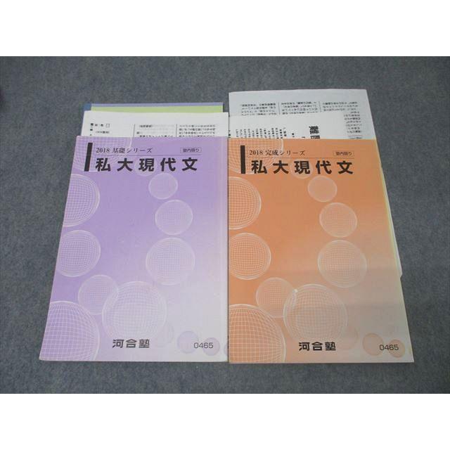 河合塾 国語 私大現代文 テキスト通年セット 2018 計2冊 松藤央記