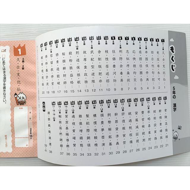 新興出版社 新学習指導要領対応 5年 漢字・計算ドリル 状態良い 008s2B