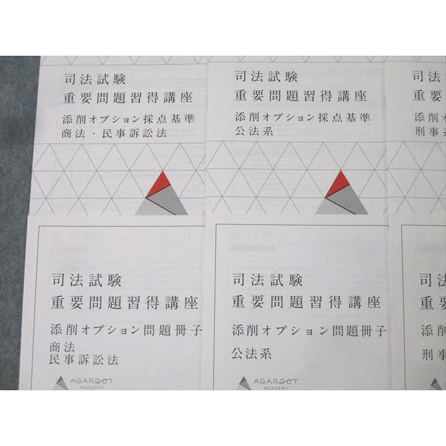 アガルートアカデミー 司法試験 重要問題習得講座 添削オプション問題