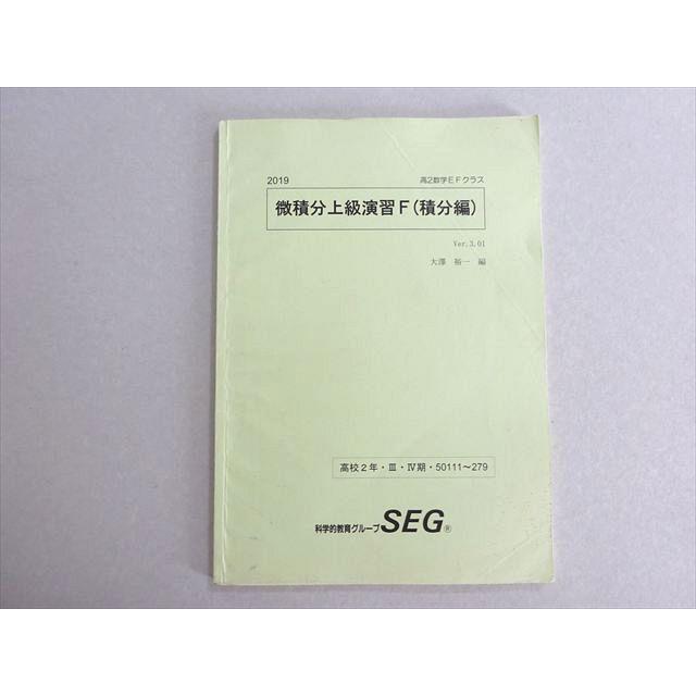 SEG (科学的教育グループ) 微積分上級演習F(積分編) 2019 大澤裕一 