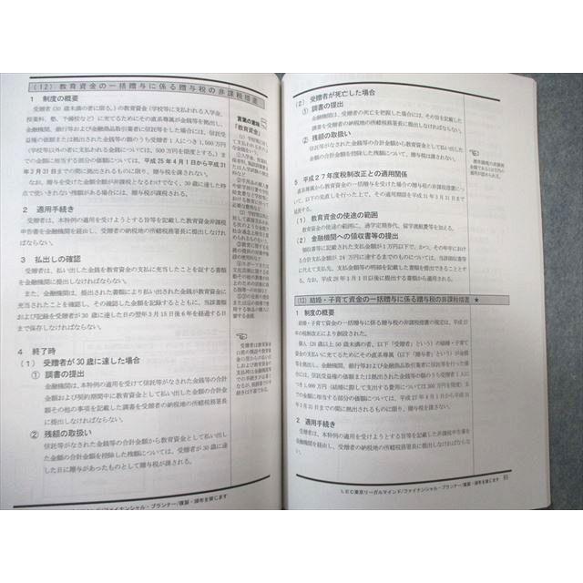 LEC ファイナンシャルプランナー 1級FP学科試験対策講座 テキスト/演習