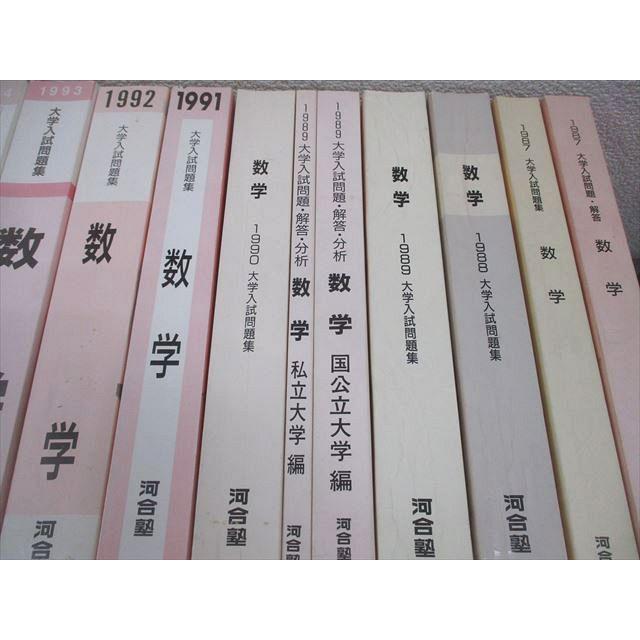 河合塾 東京大学 等 国公立/私立大学 大学入試問題・解答 数学 1987