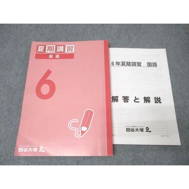 四谷大塚 国語 6年 テキスト 四谷大塚 6年 夏期講習 国語 340712-1 テキスト【書き込み無し】 2023