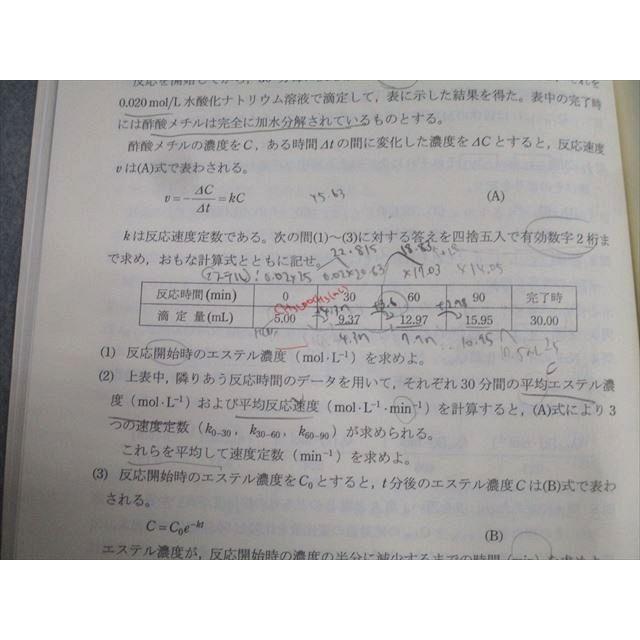 SEG 理論化学入試演習I/II 受験化学演習F・G・Hクラス問題集 テキスト