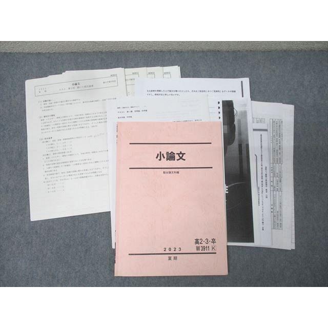 駿台 小論文【テスト4回分付き】 テキスト 2023 夏期 020m0D