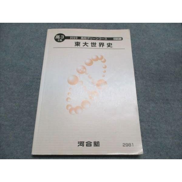 河合塾 高校グリーンコース 東大世界史 2023 高3II期 011m0C