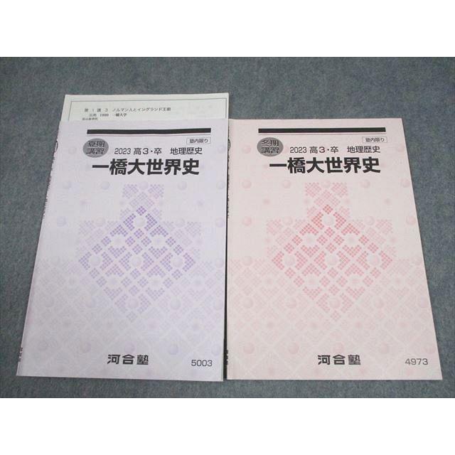 河合塾 一橋大学 一橋大世界史 テキスト 2023 夏期/冬期 計2冊 007s0C