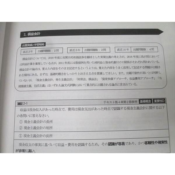 CPA会計学院 公認会計士講座 会計学 財務会計論 理論 論文対策集 2019