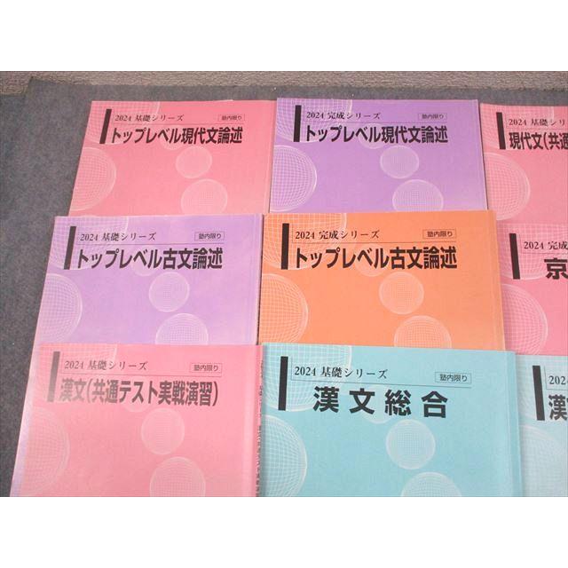 河合塾 京都大学 トップレベル京大コース 国語(現代文/漢文/古文) テキスト通年セット 2024 計13冊 094R0D 河合塾 京都大学 京大・トップレベルコース 共通テスト対策 現代