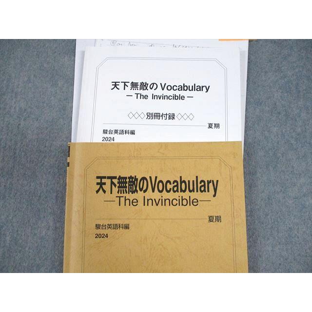 駿台 英語 天下無敵のVocabulary -The Invincible- テキスト 2024 夏期