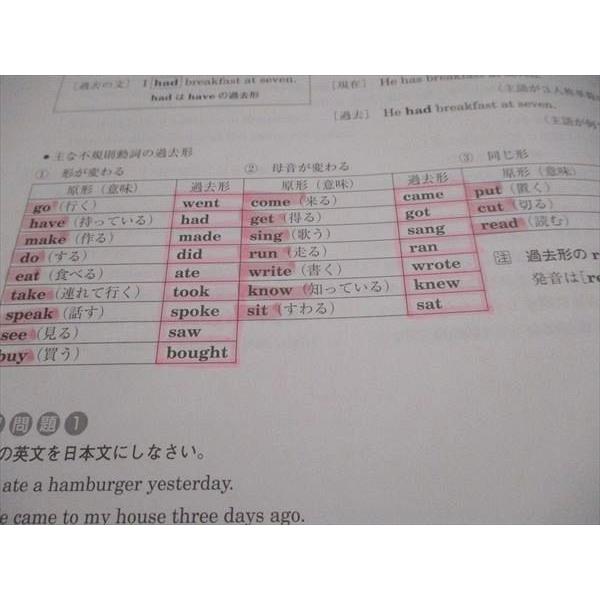 馬渕教室 中1 冬期講習テキスト 国語/英語/数学/理科 冬期 計2冊