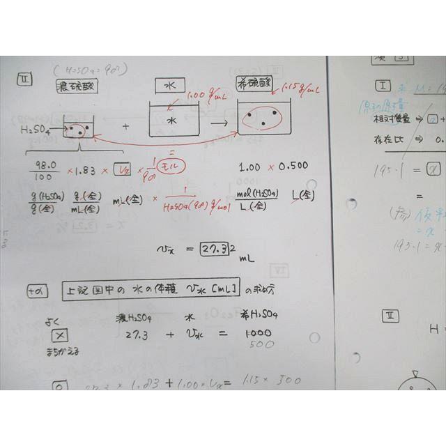 駿台 化学S Part1/2 テキスト通年セット 2024 計4冊 丸本竜太郎/岡本