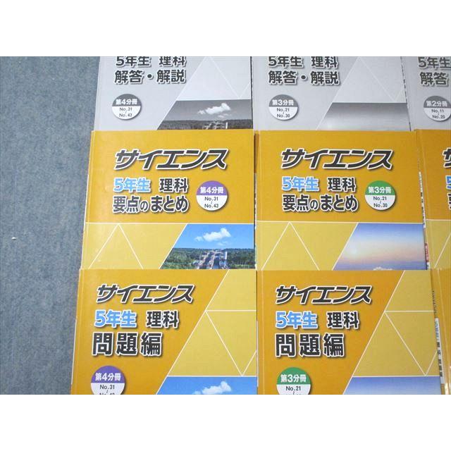 浜学園 小5 サイエンス理科 要点のまとめ/問題編/解答・解説 第1〜4
