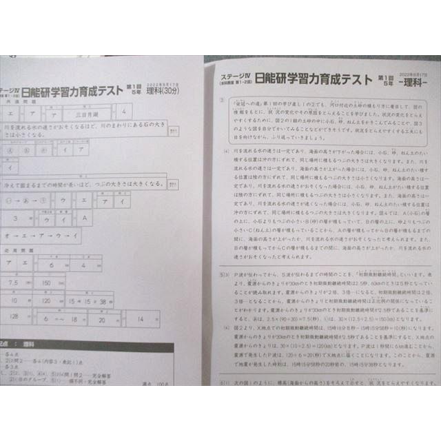 日能研 小5 学習力育成テスト 第1〜9回 2022年9月〜2023年1月 国語