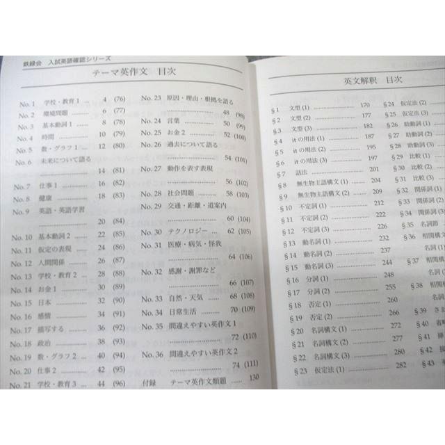 鉄緑会 入試英語確認シリーズ 書き込みなし 2024 023S0D : ブックス