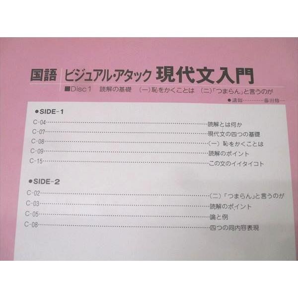 駿台 大学入試基礎徹底講座 ビジュアルアタック 現代文/古文/漢文入門