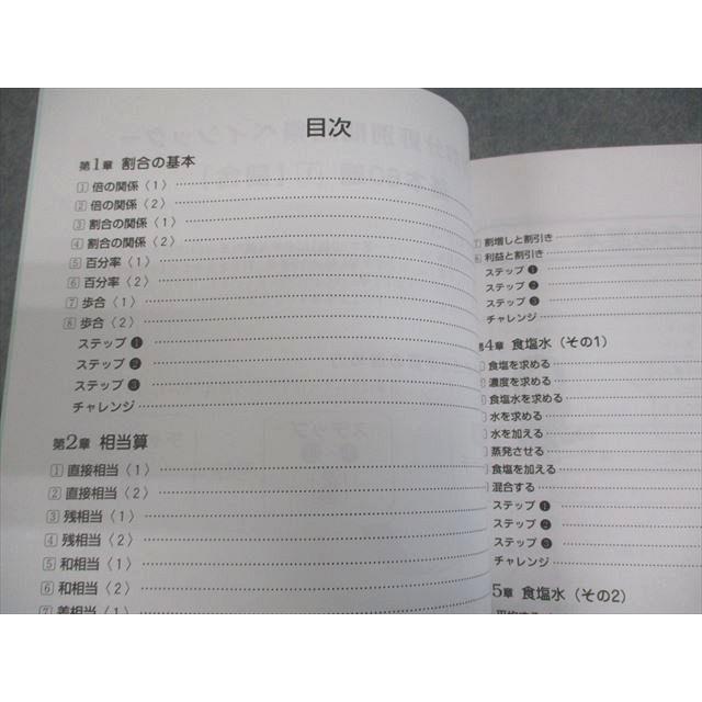 SAPIX サピックス 小6 算数分野別問題集 ベイシック 基本60題1〜5 割合