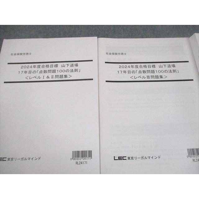 LEC東京リーガルマインド 社会保険労務士 山下道場 17年目の「点数問題