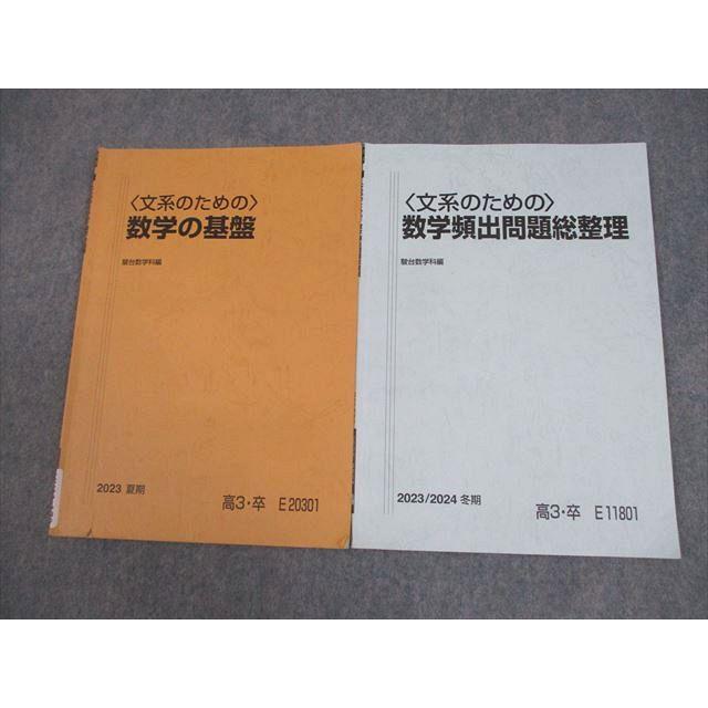 駿台 〈文系のための〉数学の基盤/数学頻出問題総整理 テキスト 2023