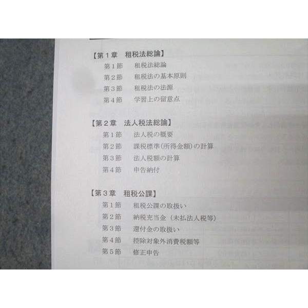 CPA会計学院 公認会計士試験 租税法 論文対策講義 冨田レジュメ 理論