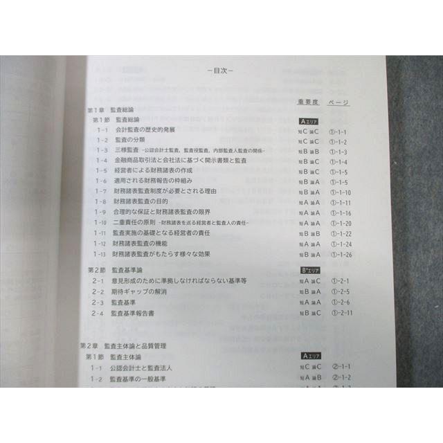 CPA会計学院 公認会計士講座 監査論 短答対策講義 松本レジュメ1〜3