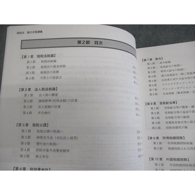 CPA会計学院 公認会計士講座 租税法 論文対策講義 冨田レジュメ 2025年
