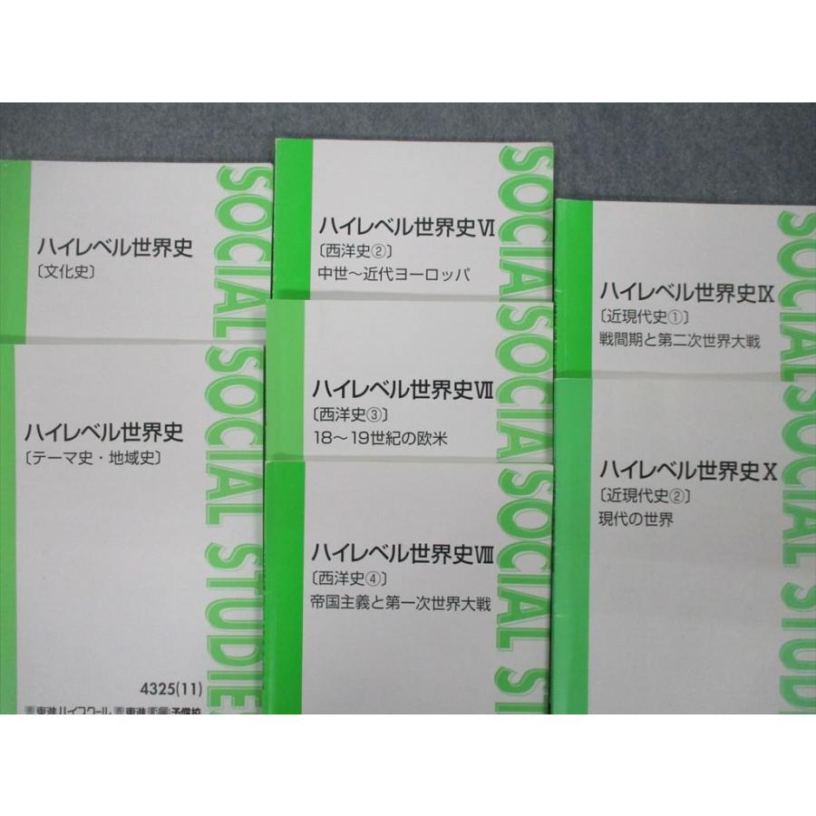 SF25-014 東進 ハイレベル世界史VI〜X/文化史/テーマ史・地域史