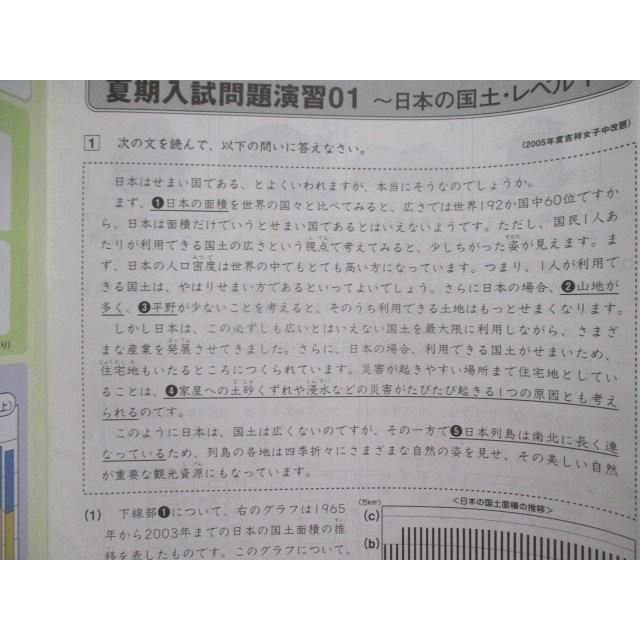 SM82-085 SAPIX 小6社会 サマーサピックスN64-01〜04 計4回分セット
