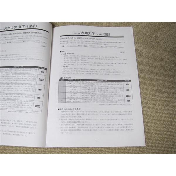 SR52-112 Z会 大学入試分析資料 個別試験 九大編 2019年度/2020年度 計