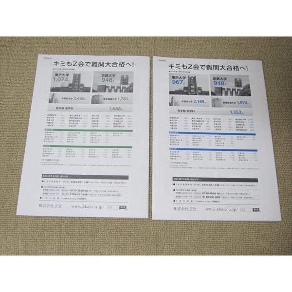 SR52-114 Z会 大学入試分析資料 個別試験 広島大編 2019年度/2020年度