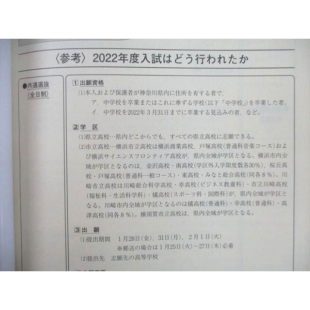 UL25-085 創英ゼミナール 2023年入試用 神奈川県公立高等学校 公立高校
