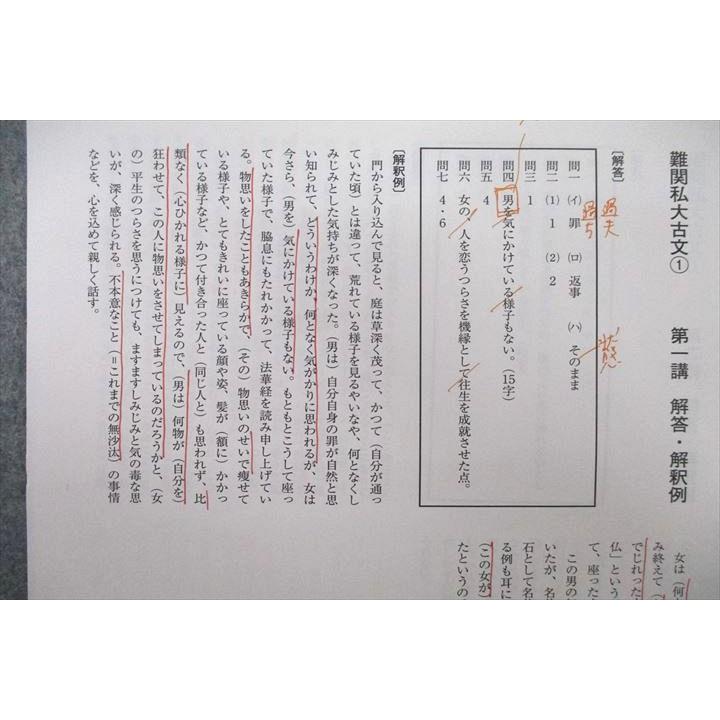 河合塾マナビス 難関私大古文1/2 テキスト 2021 計2冊 013m0D