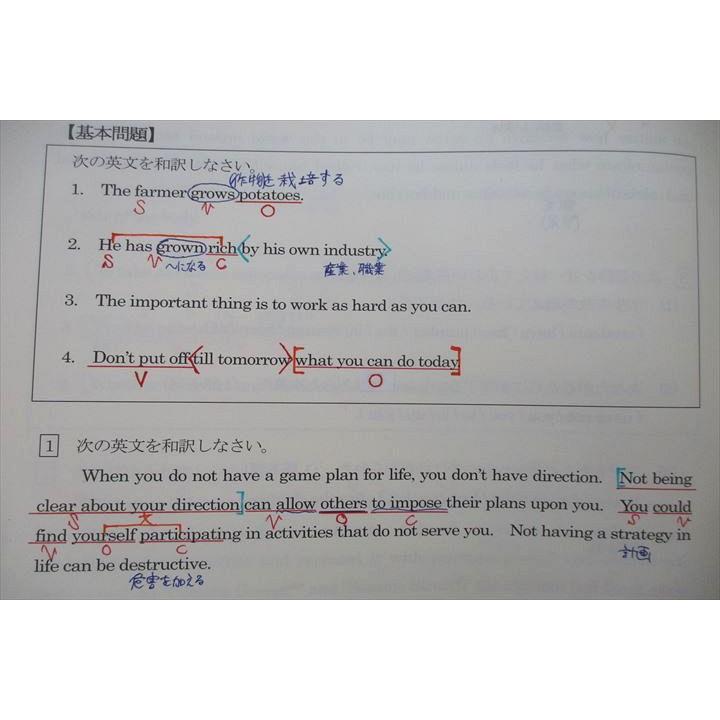 四谷学院 英語構文/英文解釈S Part1/2 テキスト通年セット 2022 計2冊