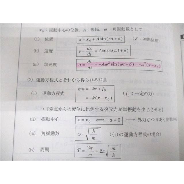駿台 国公立大プレ物理 テキスト 2022 直前 森川正文 ☆ 006s0D