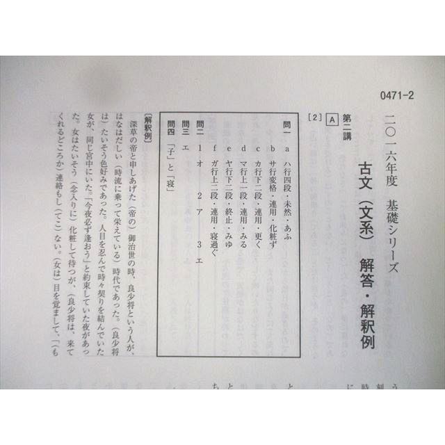 河合塾 古文(文系) テキスト通年セット 2016 計2冊 澤田虎之介