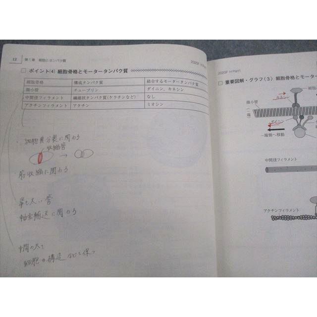 駿台 生物H Part1/2 テキスト通年セット 2020 計4冊 ☆ 038M0D 