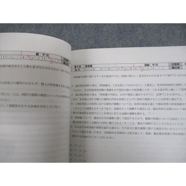 TAC 公務員講座 憲法 V問題集/講義録レポート 2022年合格目標 ☆ sale