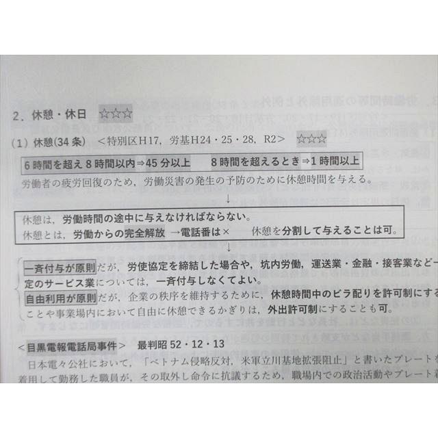 TAC 公務員講座 労働法 講義ノート/V問題集 2022年合格目標 未使用品