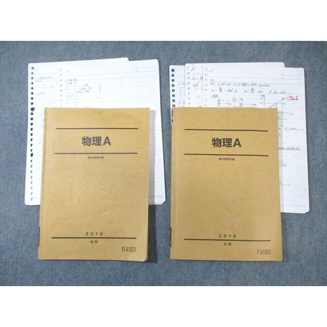 駿台 物理A テキスト通年セット 2018 計2冊 溝口真己/細野香瑠奈