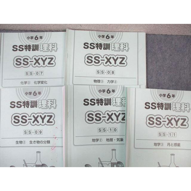 SAPIX 小6 サピックス SS特訓 理科 全11回分フルセット 【テスト計2