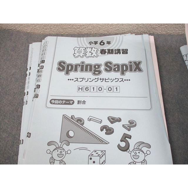 小学校6年生 数学問題集 SAPIX サマーサポート　スプリングサポート SAPIX 小6 算数 スプリング/サマーサピックス/サポート 2023年度版 計