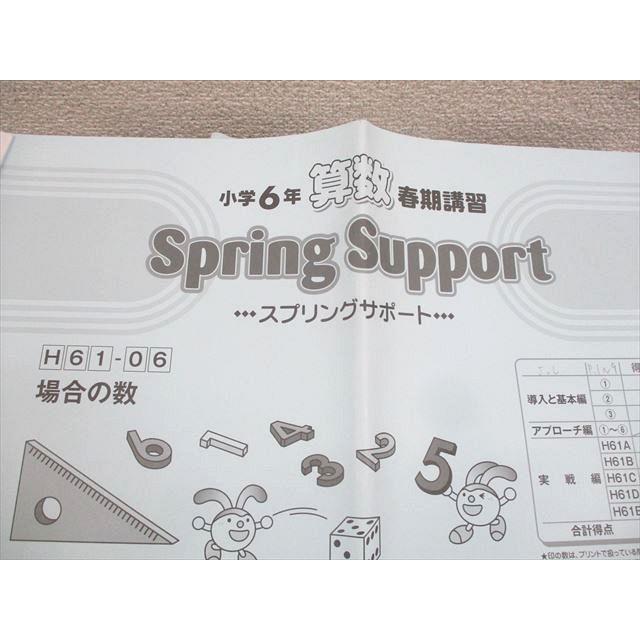 小学校6年生 数学問題集 SAPIX サマーサポート　スプリングサポート SAPIX 小6 算数 スプリング/サマーサピックス/サポート 2023年度版 計