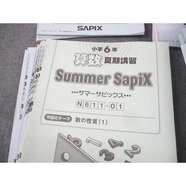 小学校6年生 数学問題集 SAPIX サマーサポート　スプリングサポート SAPIX 小6 算数 スプリング/サマーサピックス/サポート 2023年度版 計