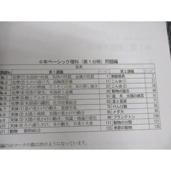 希学園 小6年 ベーシック 理科 第1分冊 問題編/解答編 ☆ 014S2C