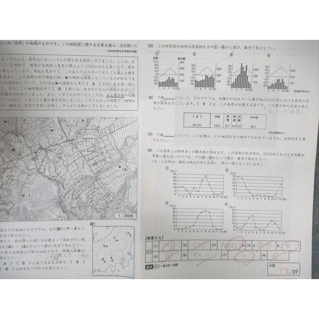 未使用品 最新 サピックス 6年 夏期集中志望校錬成特訓 SAPIX 小6 サピックス 夏期集中志望校錬成特訓 社会 【計5回分】 2022